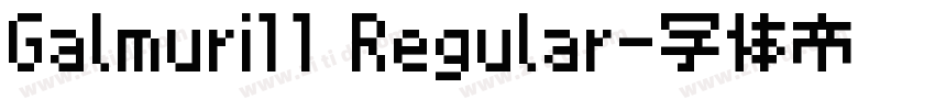 Galmuri11 Regular字体转换